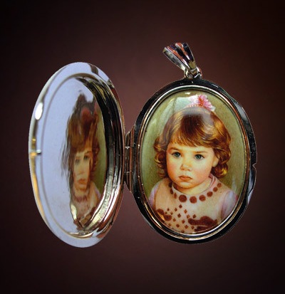 Кулон с росписью по эмали Юлии Кужим Кулон эмаль